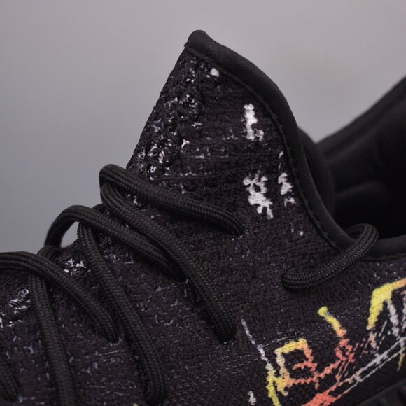 Yeezy 350 V2 Black Graffiti Sneakers - Picture 7 of 9